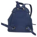 Christian Dior Backpack Leather Blue Auth BA875SAV-2