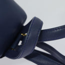 Christian Dior Backpack Leather Blue Auth BA875SAV-7