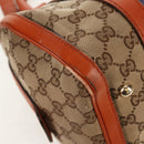 GUCCI GG Canvas Sherry Line Hand Bag 2way Beige Gold 269876 Auth BA8760-14