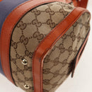 GUCCI GG Canvas Sherry Line Hand Bag 2way Beige Gold 269876 Auth BA8760-17