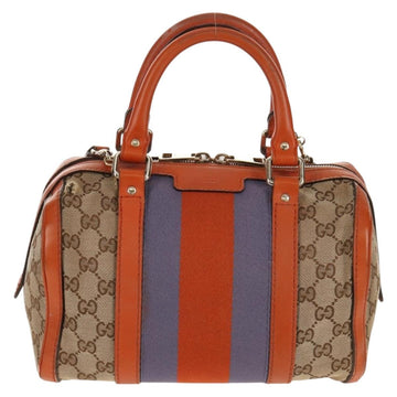 GUCCI GG Canvas Sherry Line Hand Bag 2way Beige Gold 269876 Auth BA8760 - 0