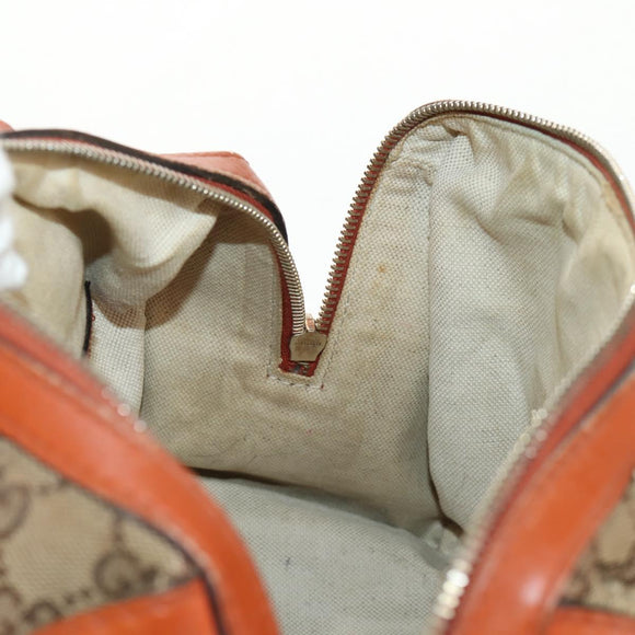 GUCCI GG Canvas Sherry Line Hand Bag 2way Beige Gold 269876 Auth BA8760