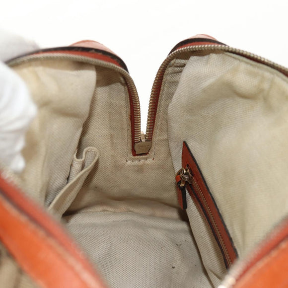 GUCCI GG Canvas Sherry Line Hand Bag 2way Beige Gold 269876 Auth BA8760