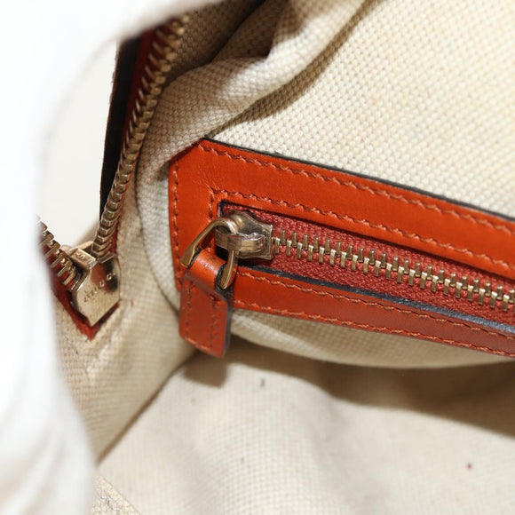 GUCCI GG Canvas Sherry Line Hand Bag 2way Beige Gold 269876 Auth BA8760