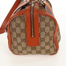 GUCCI GG Canvas Sherry Line Hand Bag 2way Beige Gold 269876 Auth BA8760-4