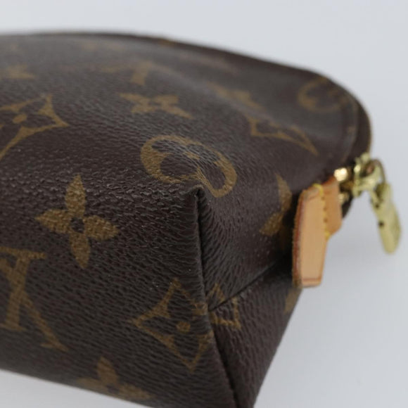 LOUIS VUITTON Monogram Pochette Cosmetic PM Pouch M43998 LV Auth BA8761
