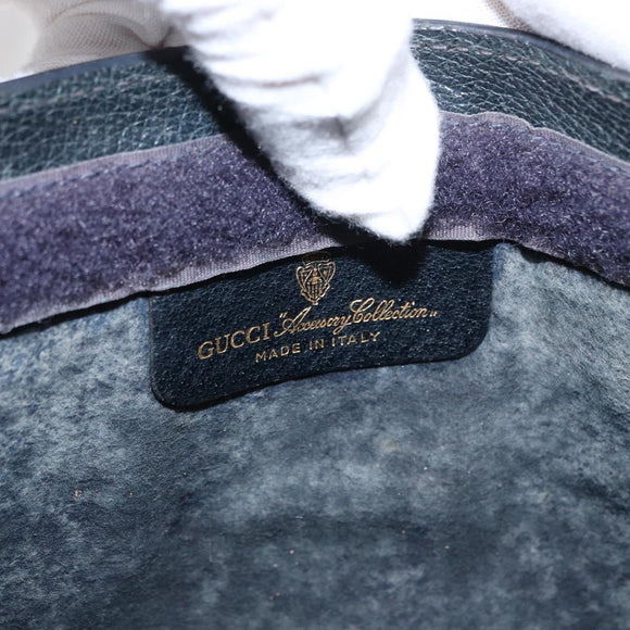 GUCCI GG Supreme Sherry Line Clutch Bag PVC Red Navy 84 014 2125 28 Auth BA8773