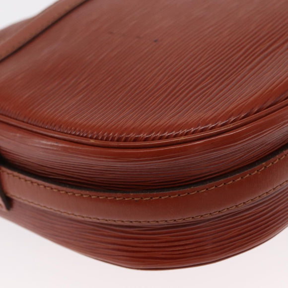 LOUIS VUITTON Epi Jeune FilleMM Shoulder Bag Brown M52153 LV Auth BA8776