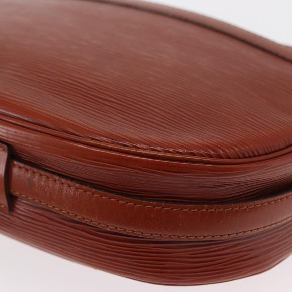 LOUIS VUITTON Epi Jeune FilleMM Shoulder Bag Brown M52153 LV Auth BA8776