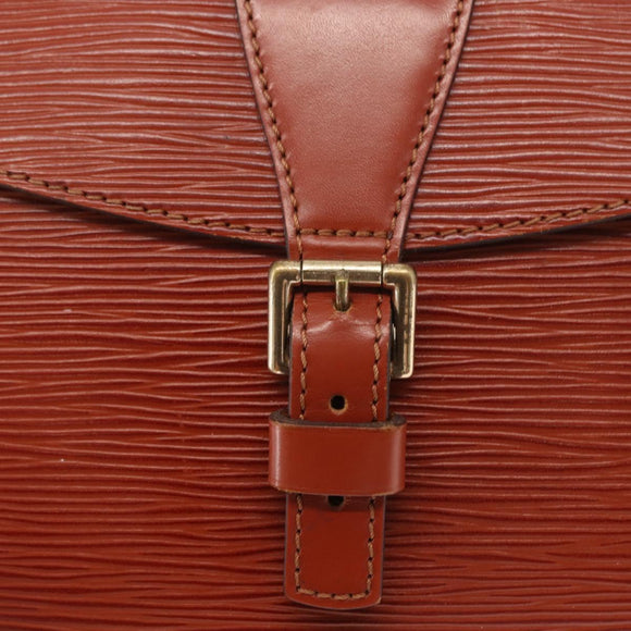 LOUIS VUITTON Epi Jeune FilleMM Shoulder Bag Brown M52153 LV Auth BA8776