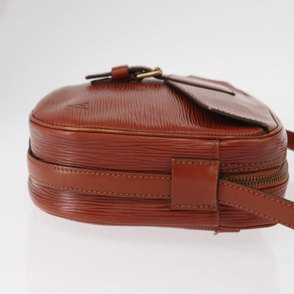 LOUIS VUITTON Epi Jeune FilleMM Shoulder Bag Brown M52153 LV Auth BA8776