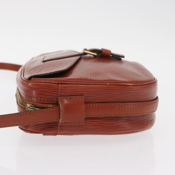 LOUIS VUITTON Epi Jeune FilleMM Shoulder Bag Brown M52153 LV Auth BA8776