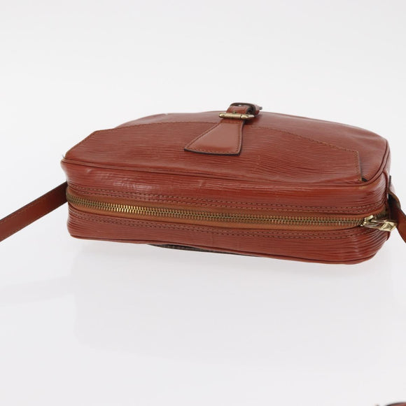 LOUIS VUITTON Epi Jeune FilleMM Shoulder Bag Brown M52153 LV Auth BA8776