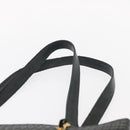 BALLY Chain Shoulder Bag Leather Navy Gold Auth BA8777-8