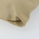 PRADA Hand Bag Canvas Silver Beige Auth BA8778-13