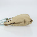 PRADA Hand Bag Canvas Silver Beige Auth BA8778-5