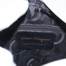 Salvatore Ferragamo Gancini Shoulder Bag Leather White Gold Auth BA8782-12