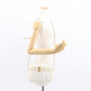 Salvatore Ferragamo Gancini Shoulder Bag Leather White Gold Auth BA8782-22