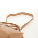 Chloe Kate Hand Bag Leather 2way Beige Gold Auth BA8784-15