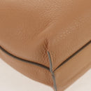 Chloe Kate Hand Bag Leather 2way Beige Gold Auth BA8784-9