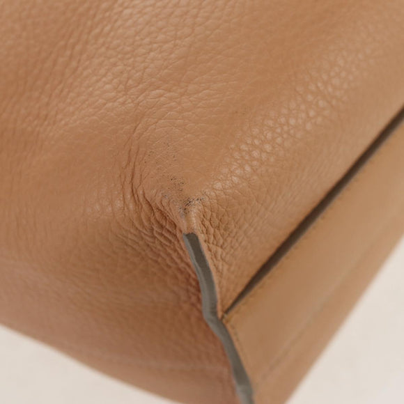 Chloe Kate Hand Bag Leather 2way Beige Gold Auth BA8784