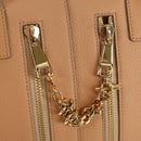 Chloe Kate Hand Bag Leather 2way Beige Gold Auth BA8784-19