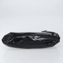 Salvatore Ferragamo Gancini Tote Bag Enamel Black Silver Auth BA8785-5