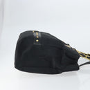 Gianni Versace Tote Bag Nylon Black Gold Auth BA8787-3