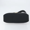 Gianni Versace Tote Bag Nylon Black Gold Auth BA8787-5