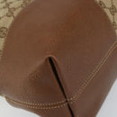 GUCCI GG Canvas Tote Bag Beige Gold 323673 Auth BA8793-15