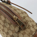 GUCCI GG Canvas Tote Bag Beige Gold 323673 Auth BA8793-9