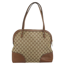 GUCCI GG Canvas Tote Bag Beige Gold 323673 Auth BA8793 - 0