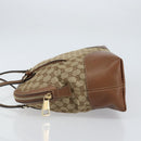 GUCCI GG Canvas Tote Bag Beige Gold 323673 Auth BA8793-4