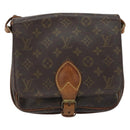 LOUIS VUITTON Monogram Cartouchiere MM Shoulder Bag M51253 LV Auth BA8798-13