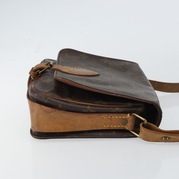 LOUIS VUITTON Monogram Cartouchiere MM Shoulder Bag M51253 LV Auth BA8798