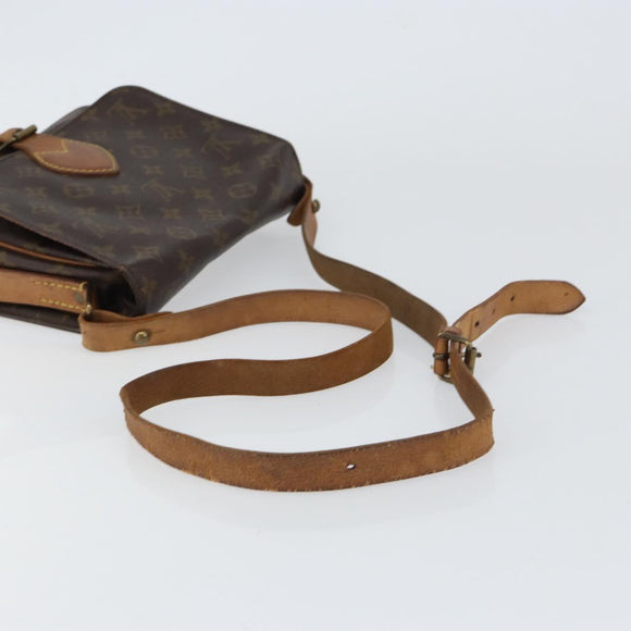 LOUIS VUITTON Monogram Cartouchiere MM Shoulder Bag M51253 LV Auth BA8798