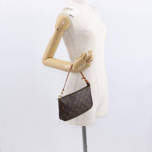 LOUIS VUITTON Monogram Pochette Accessoires Pouch M51980 LV Auth BA8800