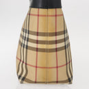 BURBERRY Nova Check Hand Bag PVC Beige Auth BA8803-4