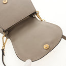 Chloe Nile Hand Bag Leather 2way Beige Gold Auth BA8804V-25