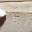 Chloe Nile Hand Bag Leather 2way Beige Gold Auth BA8804V-27