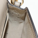 Chloe Nile Hand Bag Leather 2way Beige Gold Auth BA8804V-29