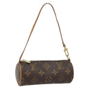 LOUIS VUITTON Monogram Papillon Pouch LV Auth BA8807-1