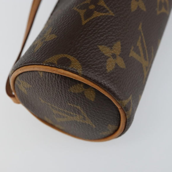 LOUIS VUITTON Monogram Papillon Pouch LV Auth BA8807