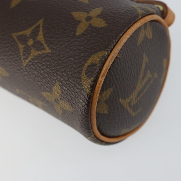 LOUIS VUITTON Monogram Papillon Pouch LV Auth BA8807