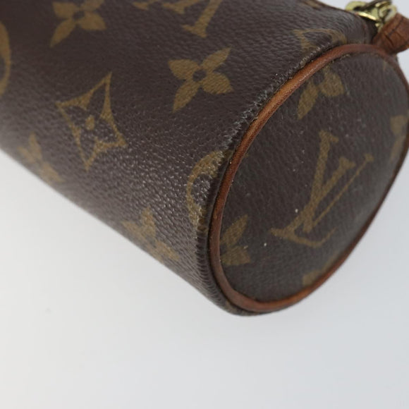 LOUIS VUITTON Monogram Papillon Täschchen LV Auth BA8808