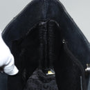 CHANEL Choco Bar Tote Bag Caviar Skin Black CC Auth BA881-19