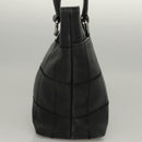 CHANEL Choco Bar Tote Bag Caviar Skin Black CC Auth BA881-3