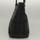 CHANEL Choco Bar Tote Bag Caviar Skin Black CC Auth BA881-4