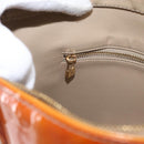 LOUIS VUITTON Monogram Vernis Houston Hand Bag Beige M91004 LV Auth BA8812-22