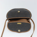 Christian Dior Honeycomb Canvas Shoulder Bag PVC Black Gold Auth BA8817-15